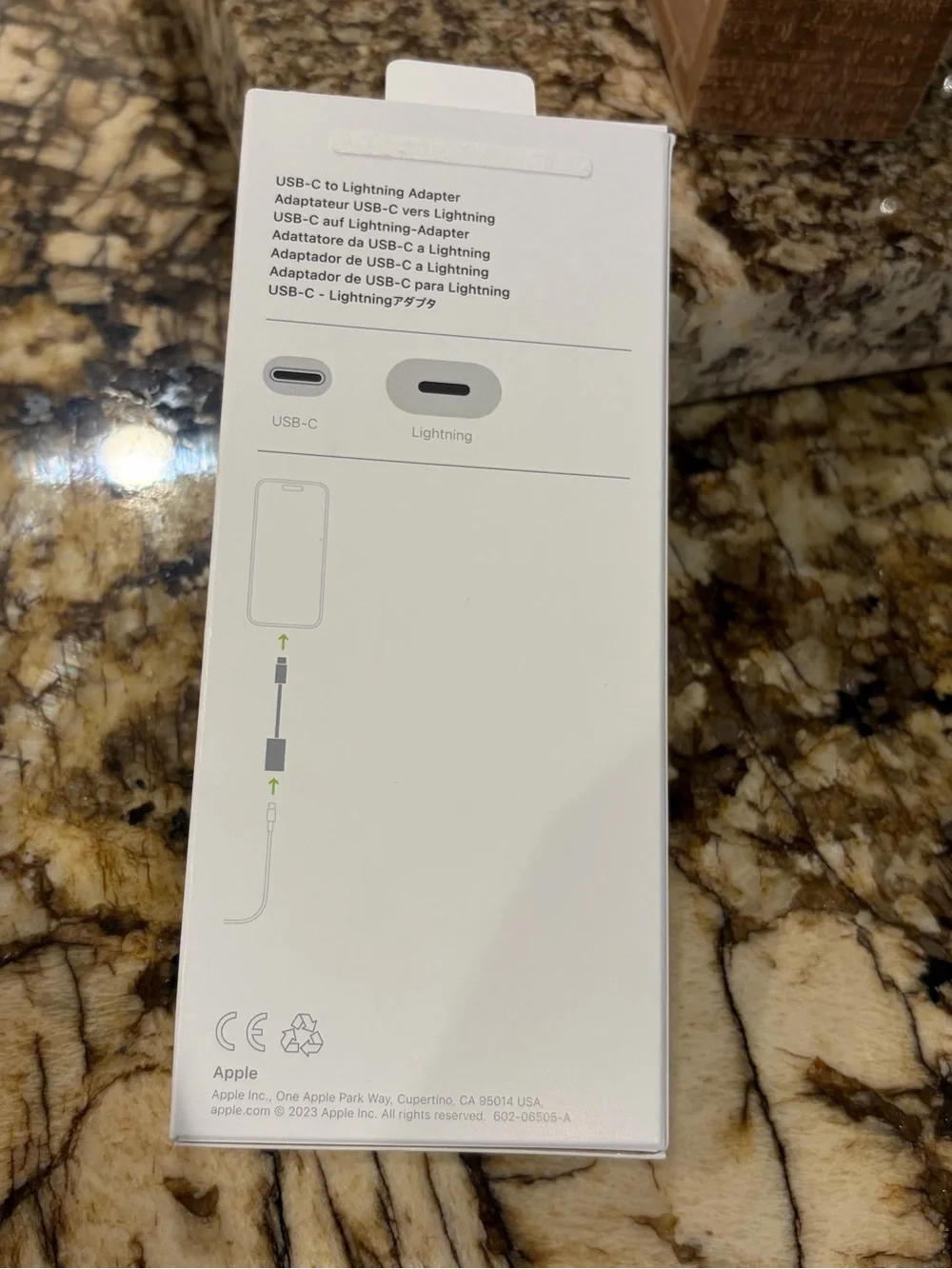 Apple USB-C to Lightning adapter